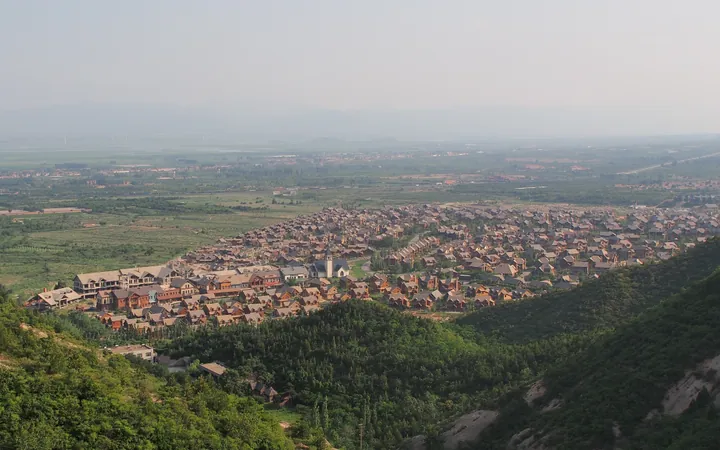 Hillside villa community in Huailai County