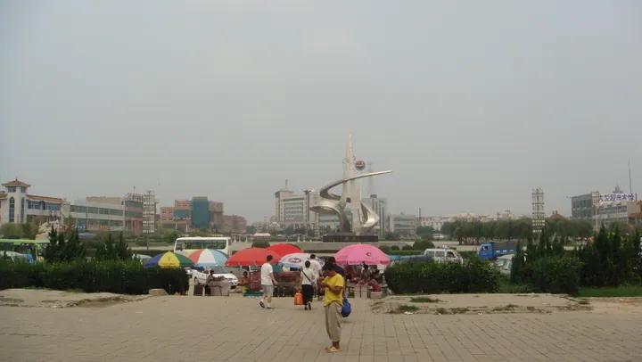 Plaza in front of Suning Railway Station