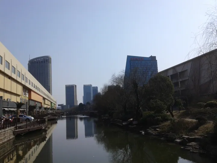 Waterfront skyline of Haining