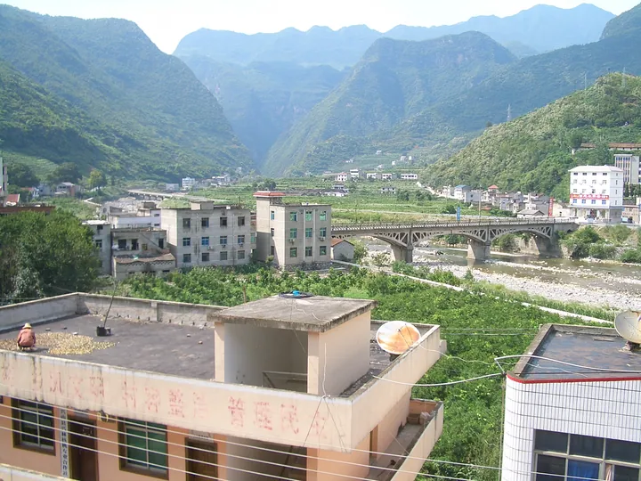Nanyang Town valley in Xingshan County