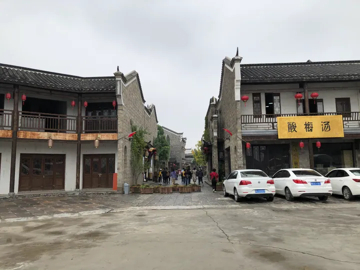 Traditional-style street in Mochou Village, Zhongxiang, Jingmen