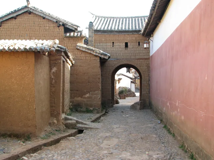 Street archway in Shaxi Ancient Town, Yunnan