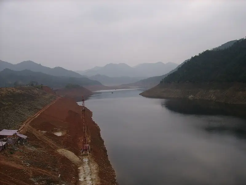 Representative view in Yueyang County · 岳阳县代表景观：我的家乡-岳阳—岳坊水库 - panoramio