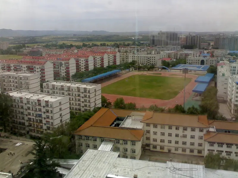 Representative view in Chengqu · 城区代表景观：永远的高中生活 - panoramio