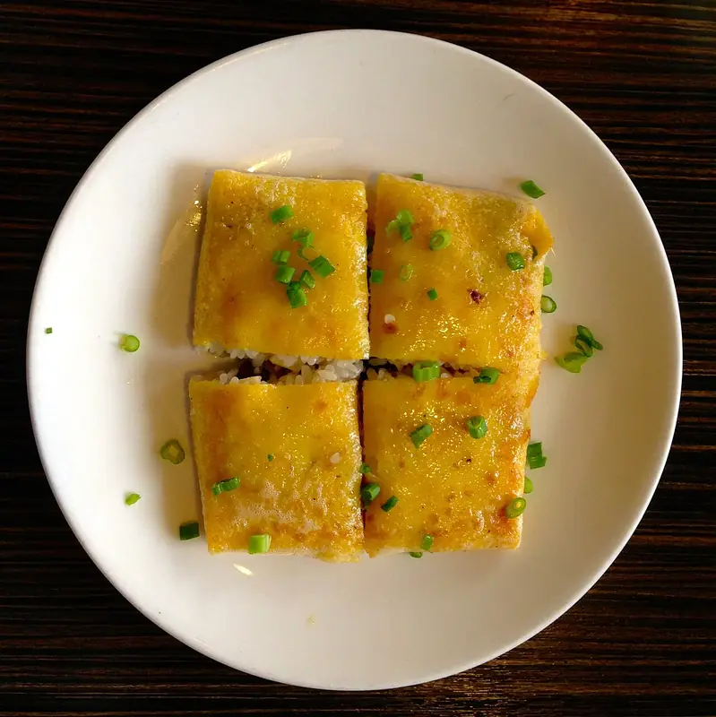 Reference photo for Enshi Bean-and-Rice Sheets · 恩施豆皮同类菜品参考照片