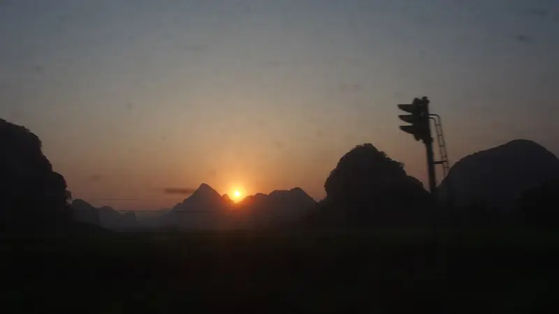 Representative view in Hengzhou City · 横州市代表景观：Evening before arriving Nanning (11359533734)