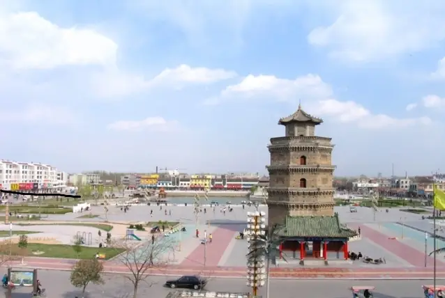 Representative view in Yuncheng County · 郓城县代表景观：Tang tower of Yuncheng