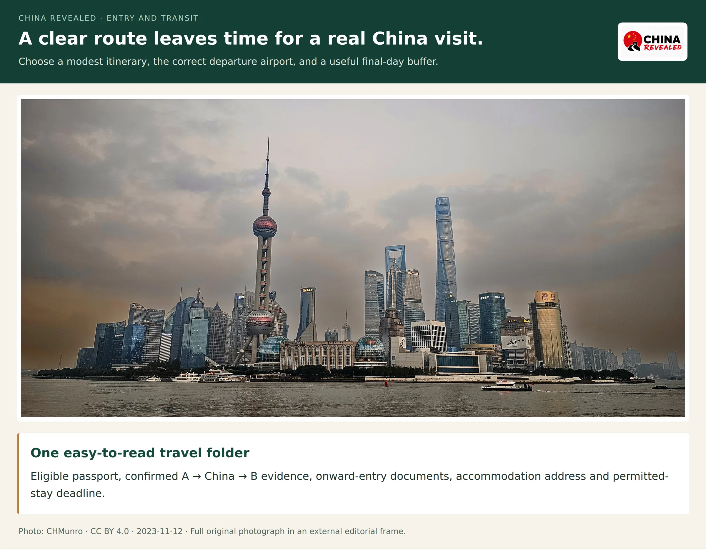 Shanghai’s completed Pudong skyline across the Huangpu River from the Bund, photographed in November 2023.