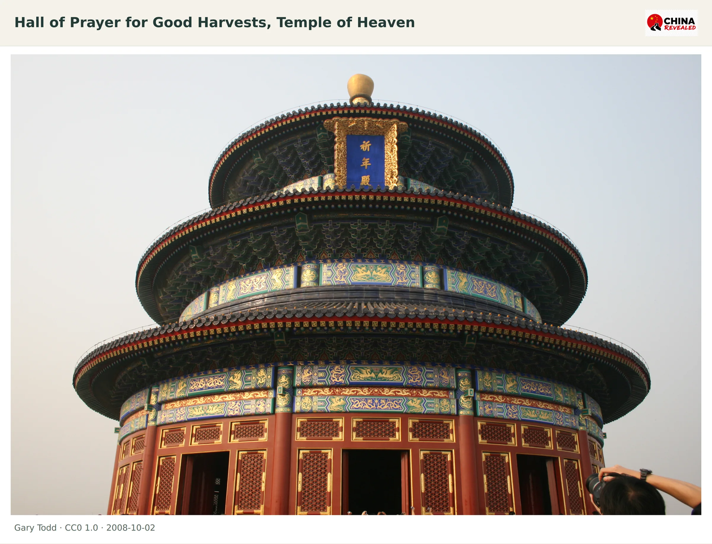 The richly painted circular Hall of Prayer for Good Harvests at Beijing's Temple of Heaven