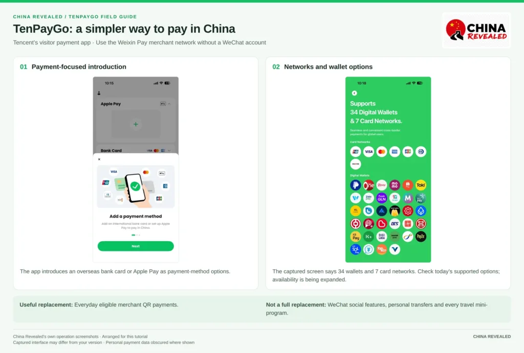 TenPayGo for foreigners: add a payment method with international bank cards, Apple Pay and digital wallets